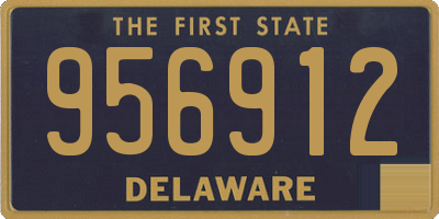 DE license plate 956912