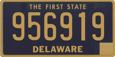DE license plate 956919