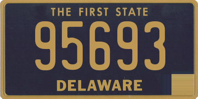 DE license plate 95693