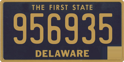 DE license plate 956935