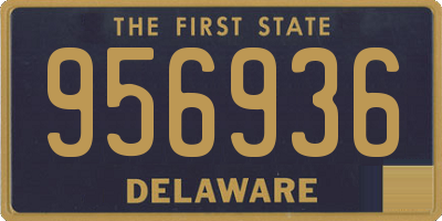 DE license plate 956936