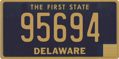 DE license plate 95694