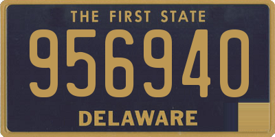 DE license plate 956940