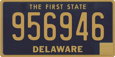 DE license plate 956946