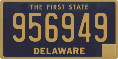 DE license plate 956949