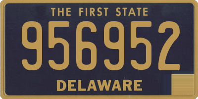 DE license plate 956952