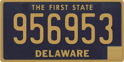 DE license plate 956953
