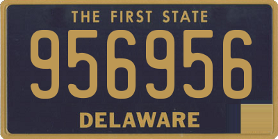 DE license plate 956956