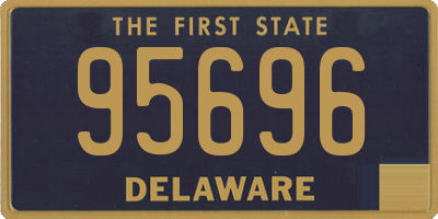 DE license plate 95696