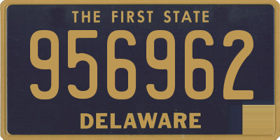 DE license plate 956962