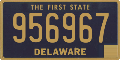 DE license plate 956967