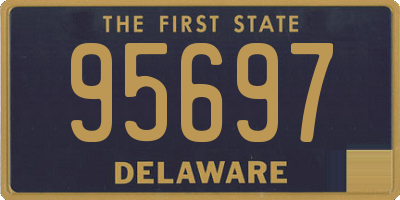 DE license plate 95697