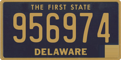 DE license plate 956974