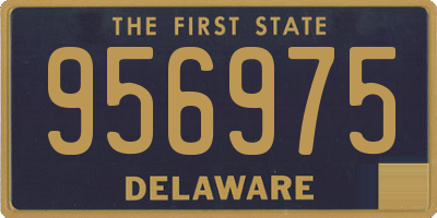 DE license plate 956975