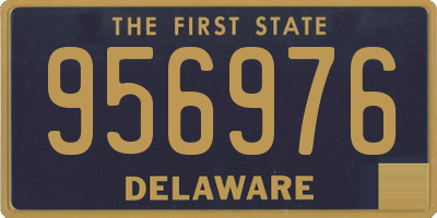 DE license plate 956976