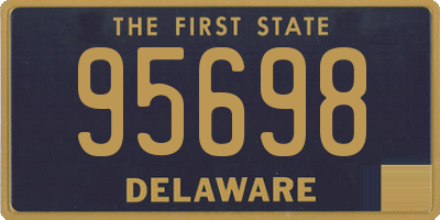 DE license plate 95698
