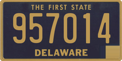 DE license plate 957014