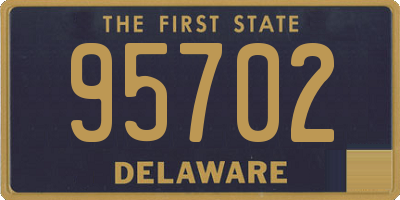 DE license plate 95702