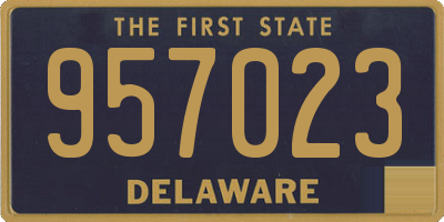 DE license plate 957023