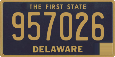 DE license plate 957026