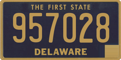 DE license plate 957028