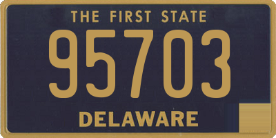 DE license plate 95703