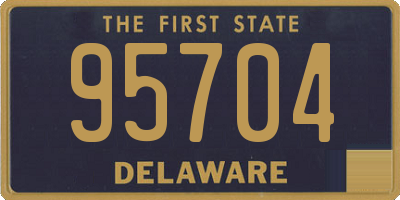 DE license plate 95704