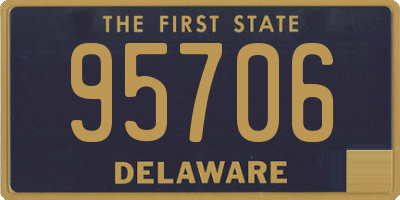 DE license plate 95706