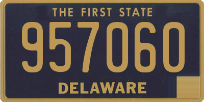 DE license plate 957060