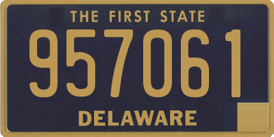 DE license plate 957061