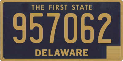 DE license plate 957062