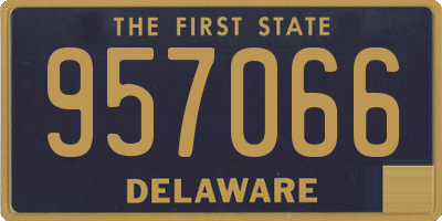 DE license plate 957066