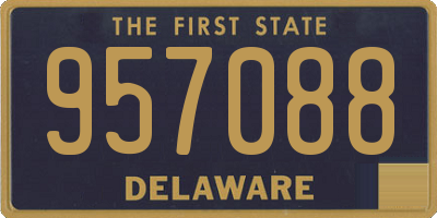 DE license plate 957088