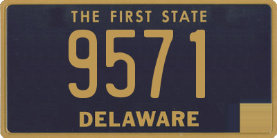 DE license plate 9571