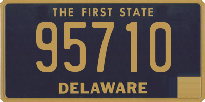 DE license plate 95710