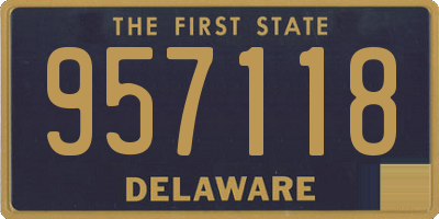 DE license plate 957118