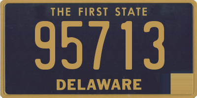 DE license plate 95713