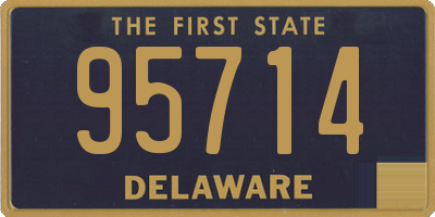 DE license plate 95714