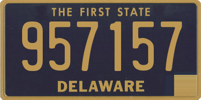 DE license plate 957157