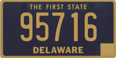 DE license plate 95716