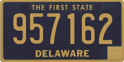DE license plate 957162