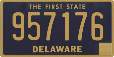 DE license plate 957176