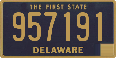 DE license plate 957191