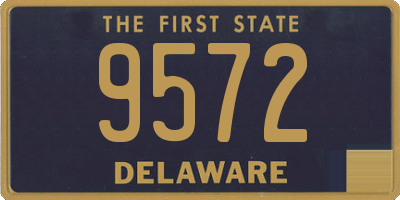 DE license plate 9572