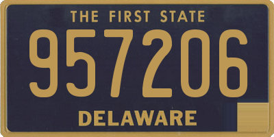DE license plate 957206