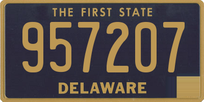 DE license plate 957207