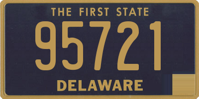 DE license plate 95721
