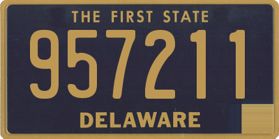 DE license plate 957211