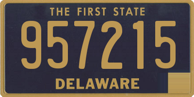DE license plate 957215