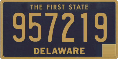 DE license plate 957219
